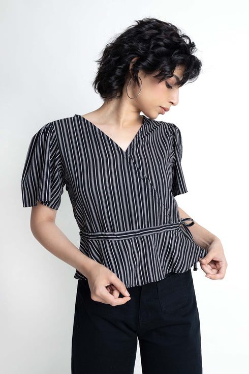 The Cropped Peplum Top